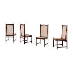 Rosewood ans Cane Dining Chairs by Fatima Arquitetura Interiores (FAI), 1960s