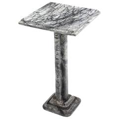 Square Marble Lamp Candle Table or Pedestal