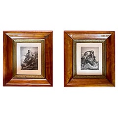 Drucke aus dem Tetramorph-Saint Luc und dem Saint Marc-Joseph Albrier – frühes XIX. Jahrhundert
