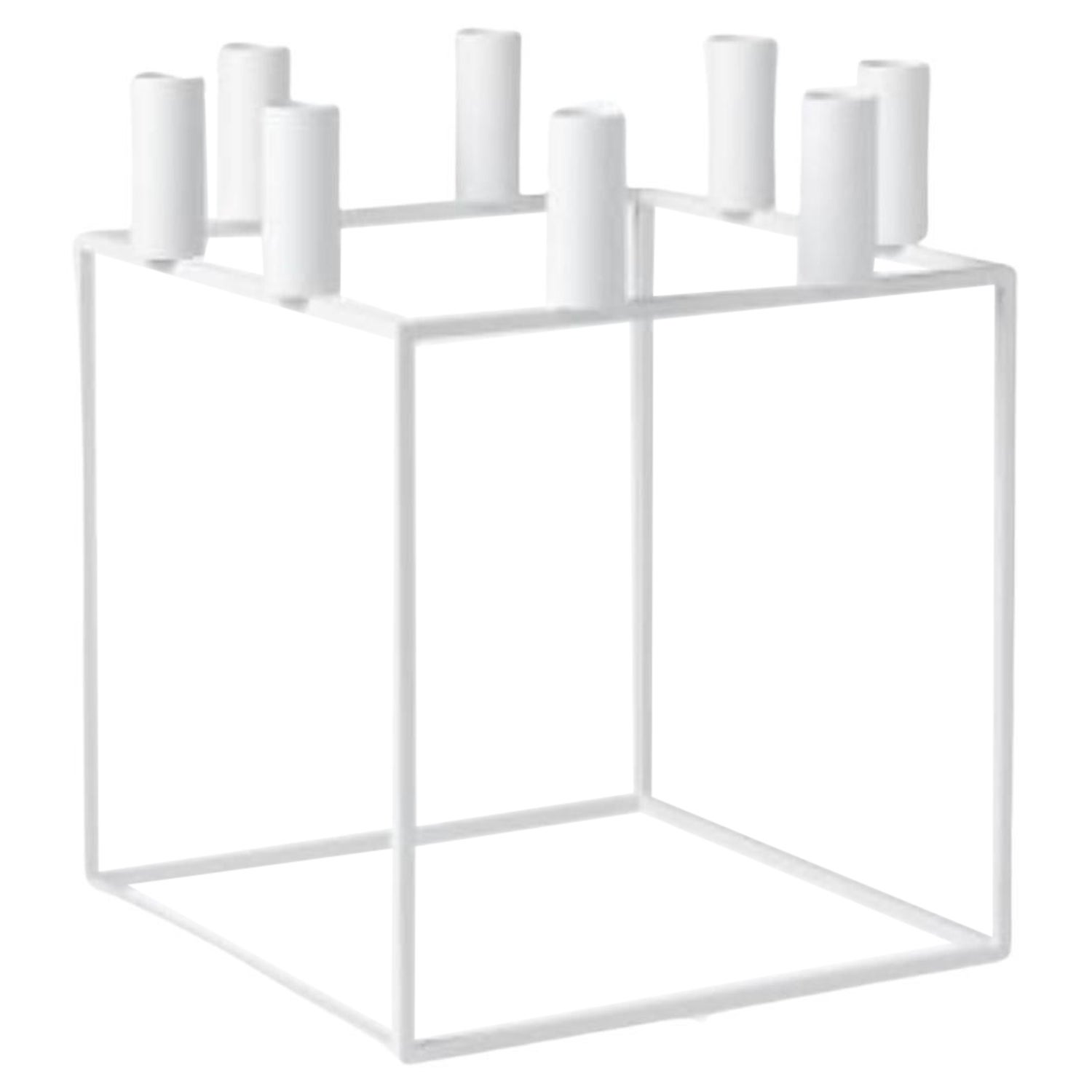 White Kubus 4 Candle Holder by Lassen For Sale at 1stDibs