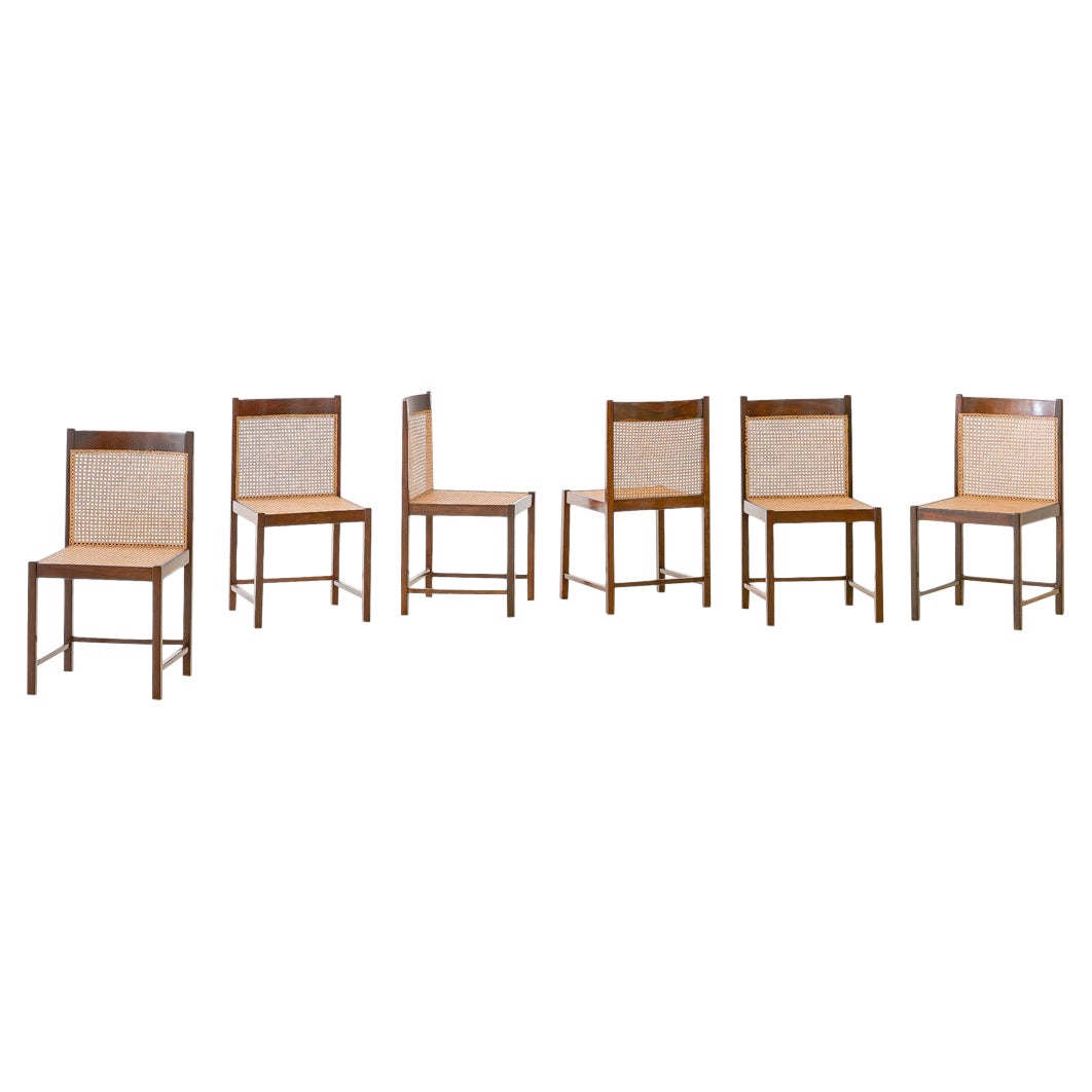 Brazilian Rosewood Dining Chairs by Fatima Arquitetura Interiores 'FAI', 1960s For Sale