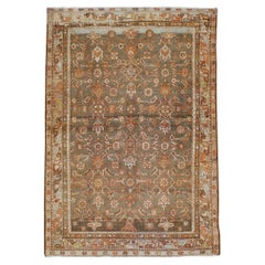 Tapis d'appoint persan Malayer du début du 20e siècle fait à la main