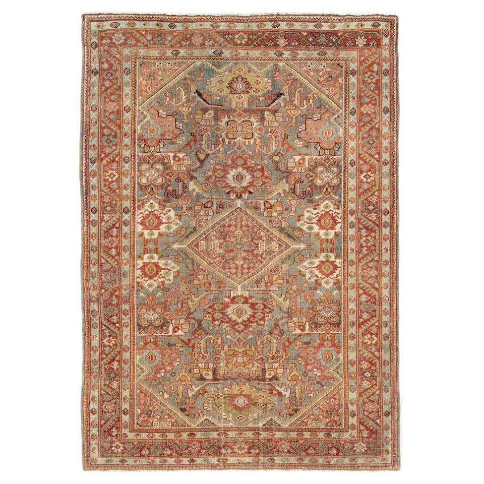 Joshegan Inspired Early 20th Century Handmade Persian Mahal Accent Rug ...