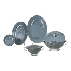 1940s SGK Occupied Japan Porcelain Bone China 7 Piece Dinnerware Set