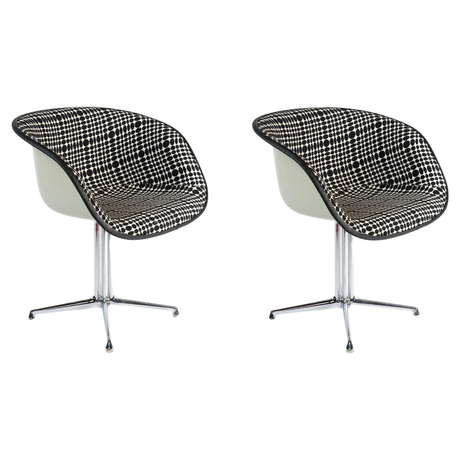 La Fonda Chairs by Eames for Herman Miller in Verner Panton Fabric