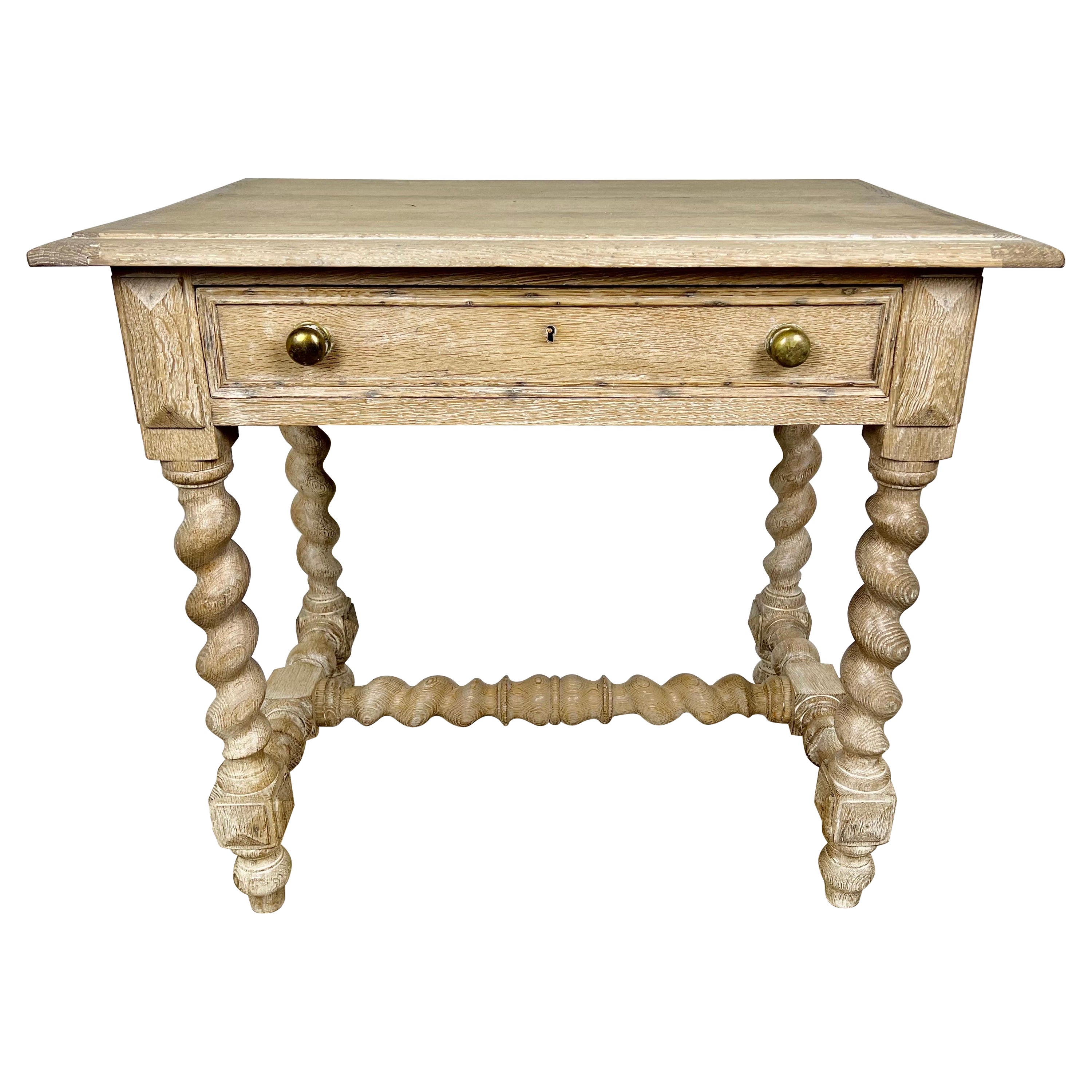 19th Century Jacobean Style Table with Drawer For Sale