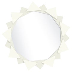 Collage du FLEUR Soleil Mirror in White Dove