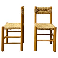 Pair of 'Dordogne' Chairs by Charlotte Perriand for Robert Sentou, 1960s