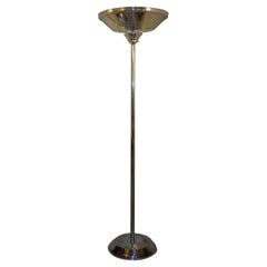 Floor Lamp Art Deco 1930, France, Materials: Chrome and Glass
