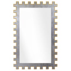 Jazz Rectangle Mirror in Silver / Gold
