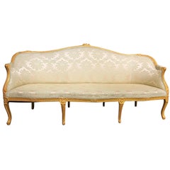George III Giltwood Settee in the Chippendale Manner, circa 1770