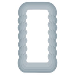 FLEUR Wave Mirror in Parma Gray