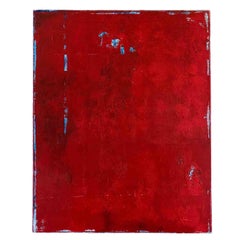 Red Contemporary Abstract Painting Titled "Carnelian" by Rebecca Ruoff