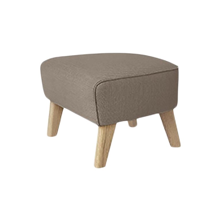 Dark Beige and Natural Oak Raf Simons Vidar 3 My Own Chair Footstool by Lassen