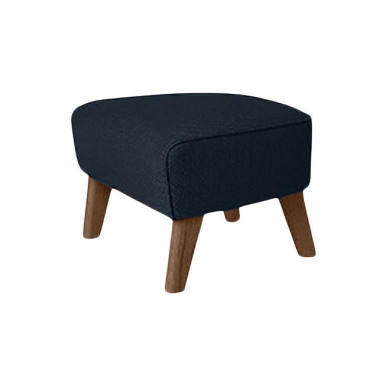 Blue and Smoked Oak Raf Simons Vidar 3 My Own Chair Footstool by Lassen