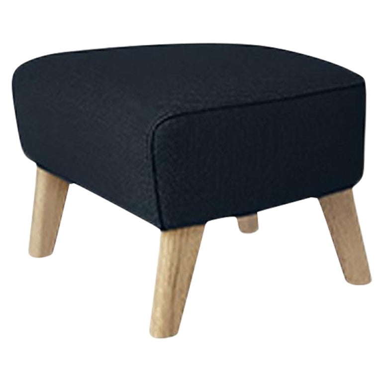 Blue and Natural Oak Raf Simons Vidar 3 My Own Chair Footstool by Lassen For Sale