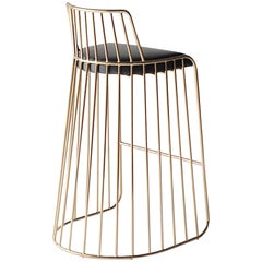 Phase Design, "Bride's Veil Bar Stool With Back"