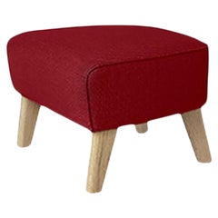 Red and Natural Oak Raf Simons Vidar 3 My Own Chair Footstool by Lassen
