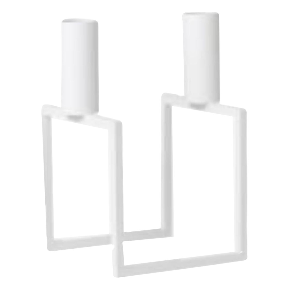 White Line Candle Holder by Lassen For Sale