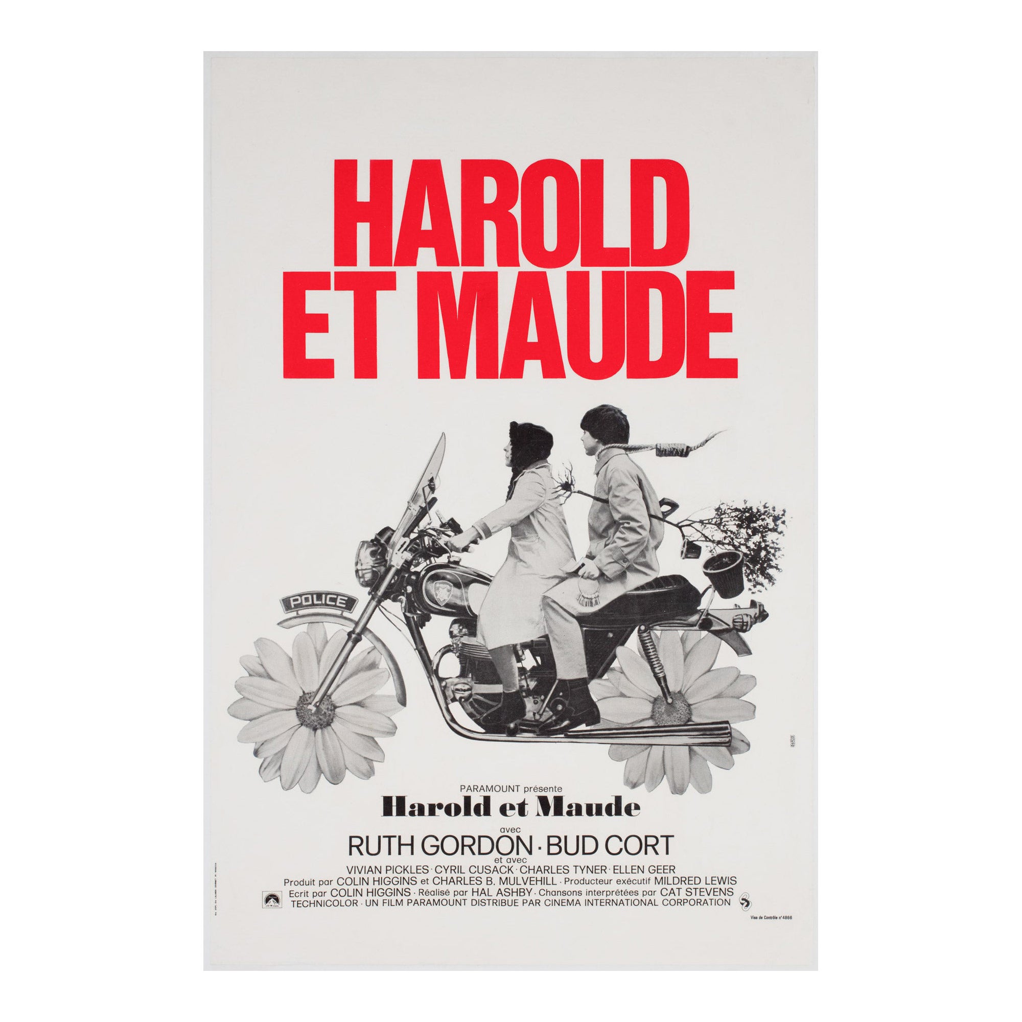 Harold & Maude 1972 French Petite Film Movie Poster