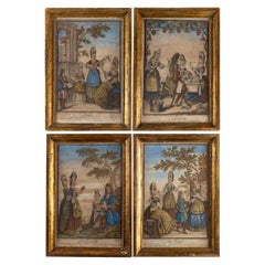 Four Old Allegorical Prints - Nicolas Arnoult - Period: xvii - circa: 1680