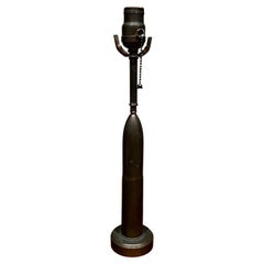 1960s Patinated Bronze Bullet Table Lamp