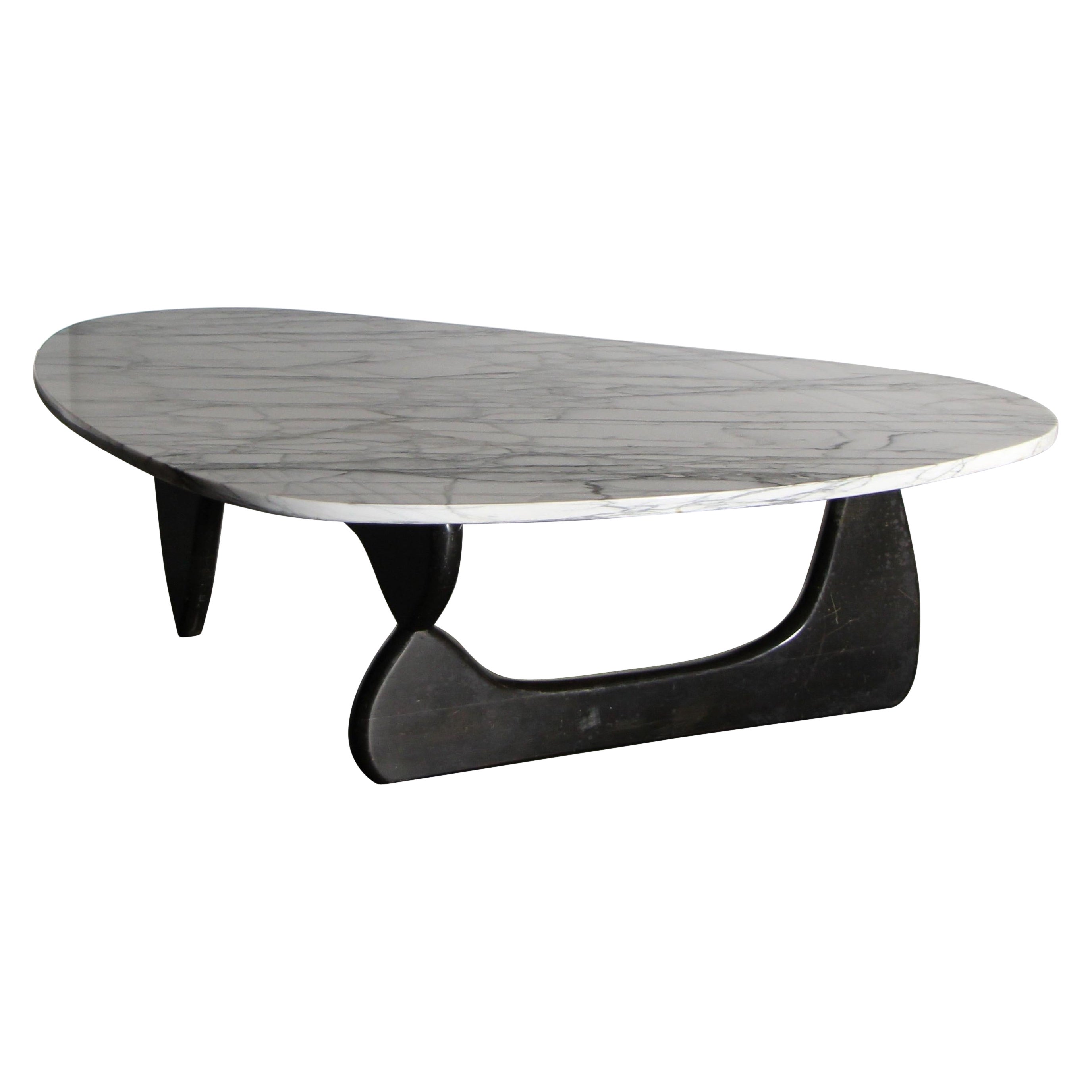 Early 1950s "IN-50" Coffee Table by Isamu Noguchi with Custom Carrara Marble Top