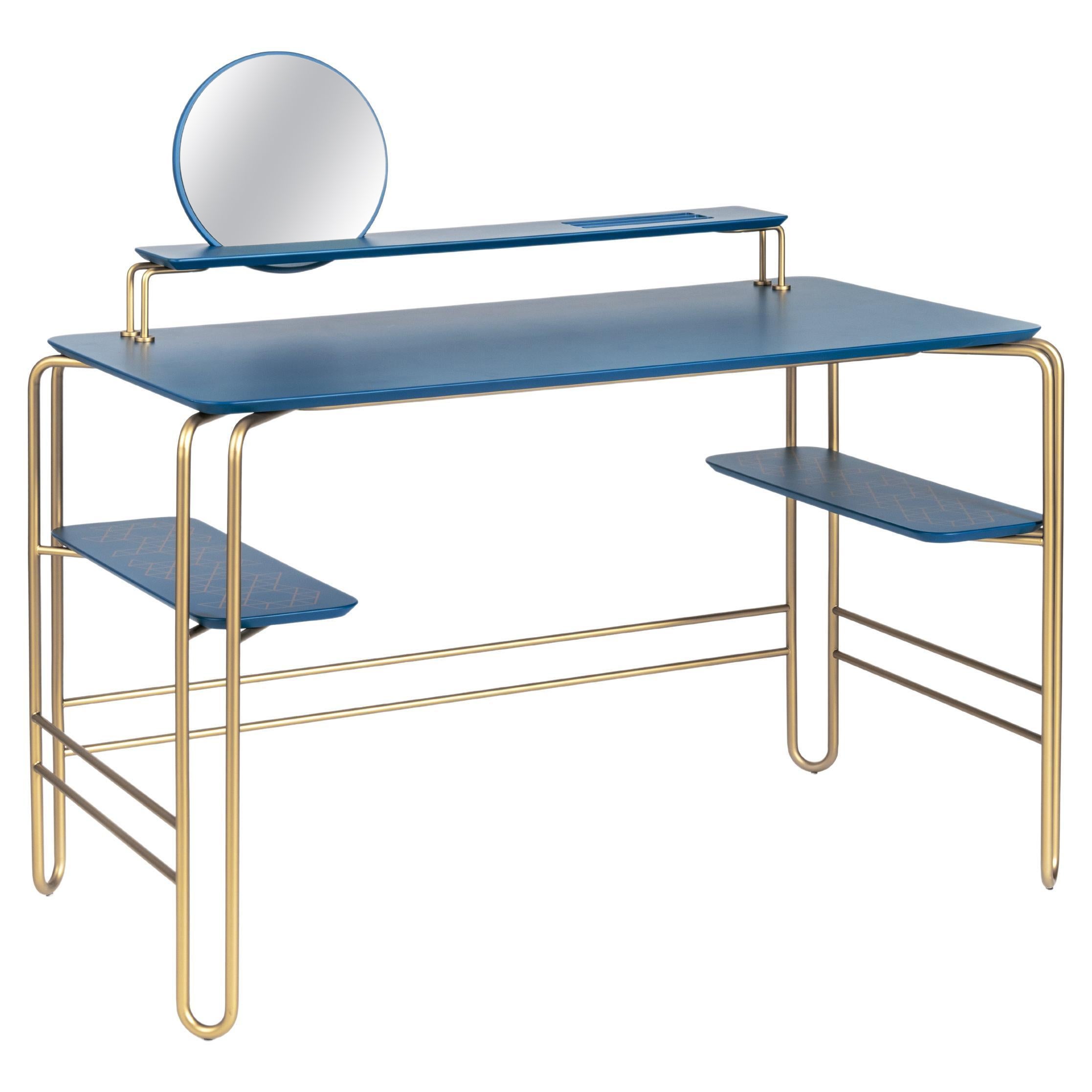 Blue Grimilde Console Table by Mentemano For Sale