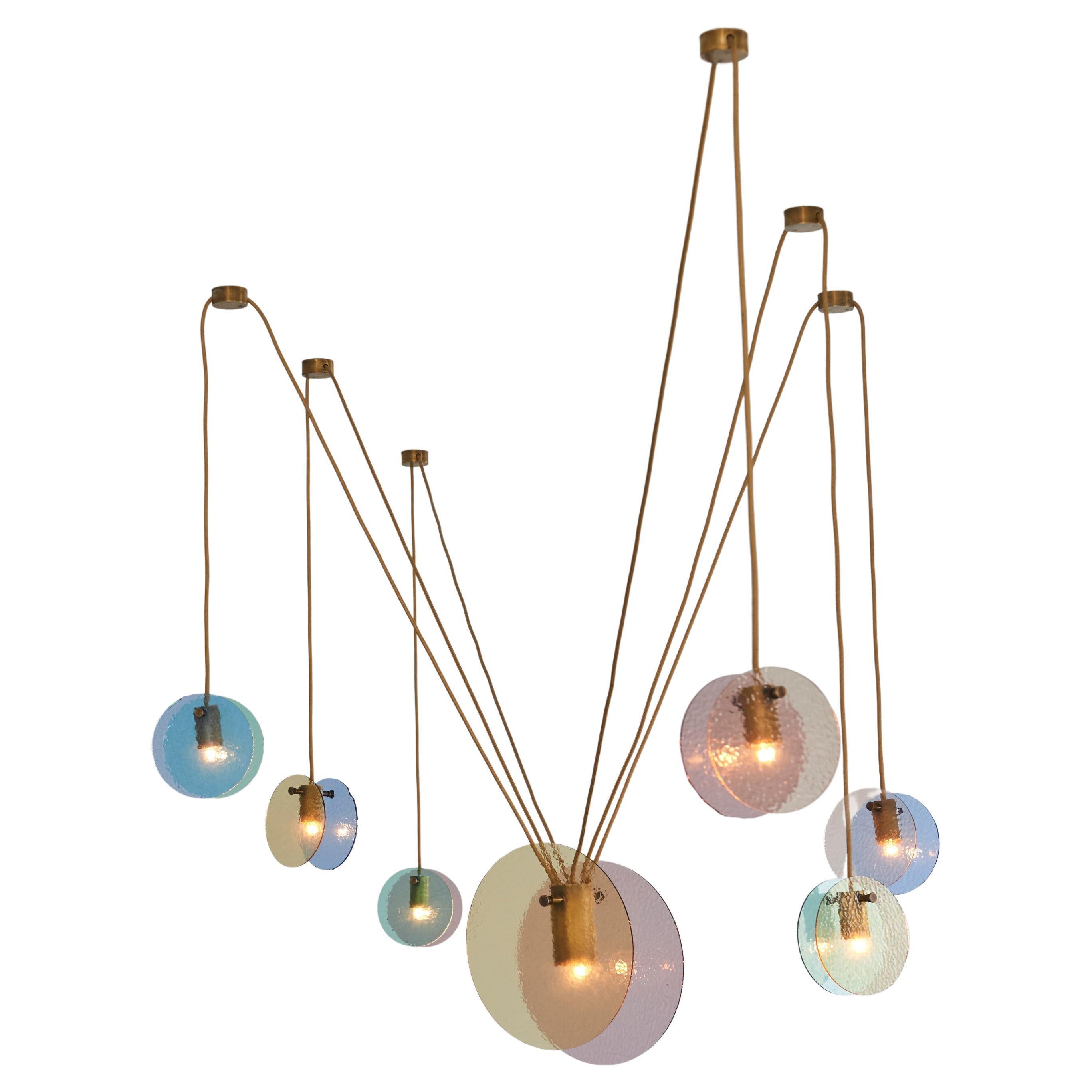 Kalupso 6 Satellites Ceiling Light by Moure Studio For Sale