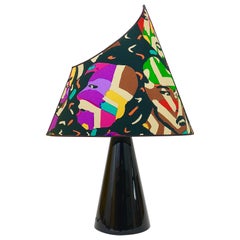 Vintage Post-Modern Missoni Table Lamp by Massimo Valloto, Italy, 1980s