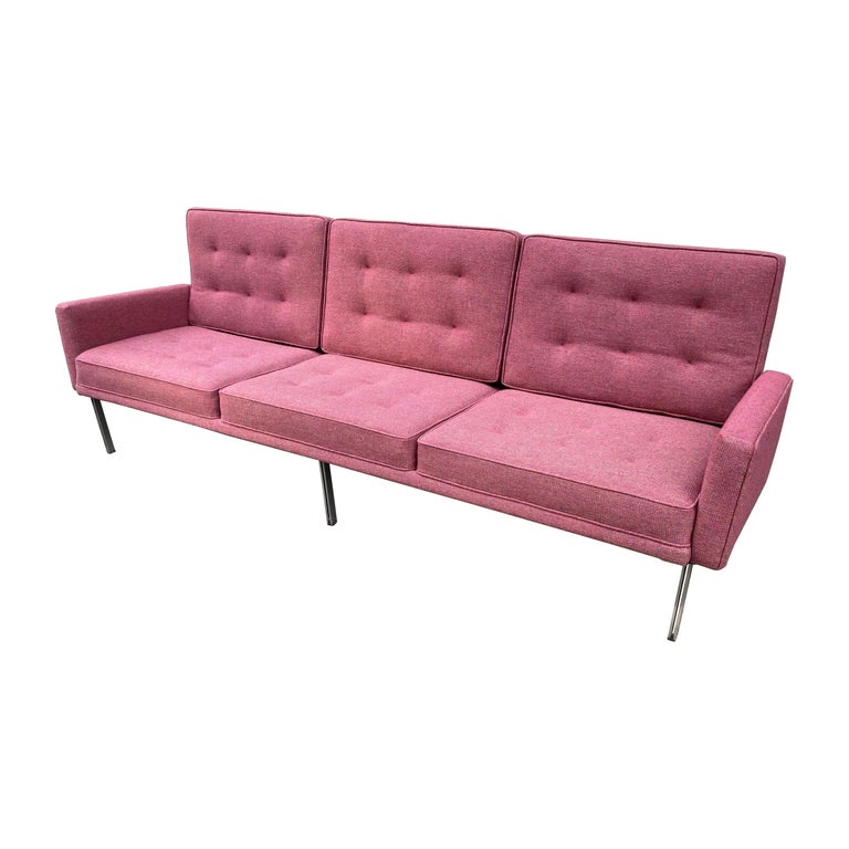 Florence Knoll Parallel Bar Sofa for Knoll For Sale at 1stDibs