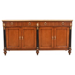 Baker Furniture French Regency Louis XVI Cherry Wood Sideboard or Bar Cabinet