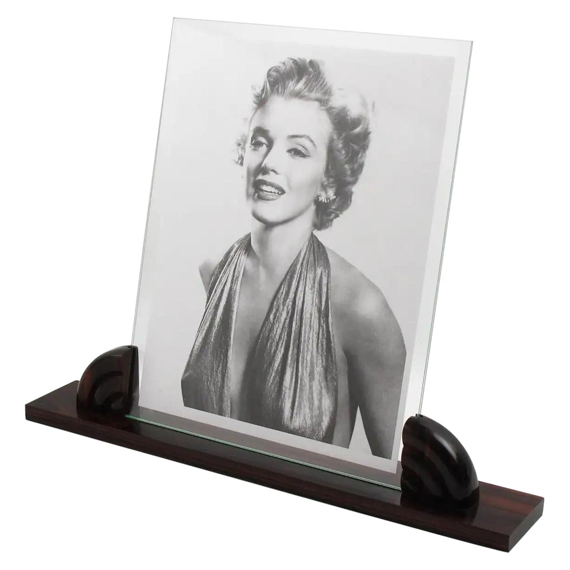Art Deco Macassar Wood Picture Frame, France 1930s For Sale