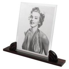 Vintage French Art Deco Macassar Wood Picture Frame