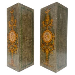 Pair of circa 1980s Faux Finished Decorative Pedestals or Square Columns