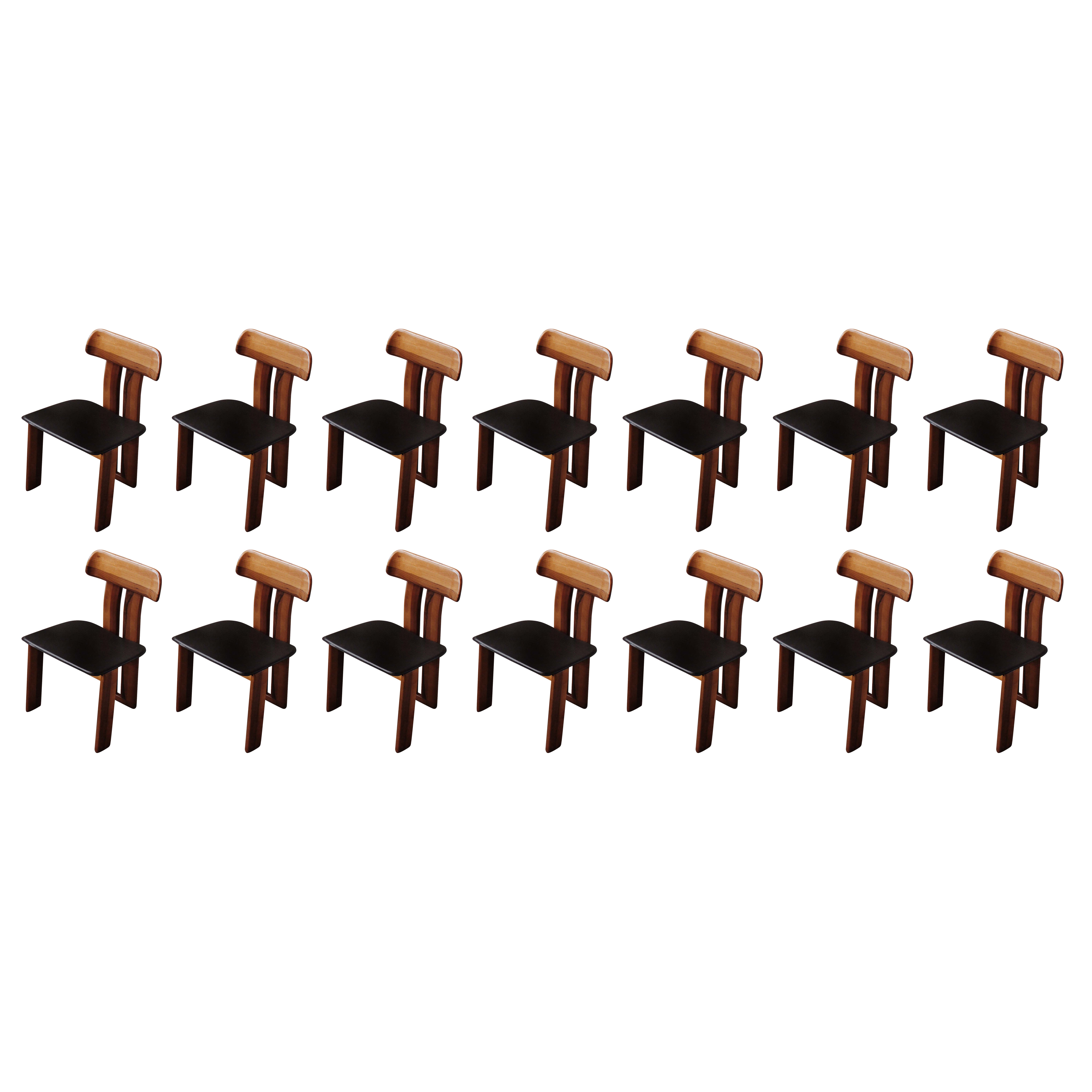 Mario Marenco "Sapporo" Chairs for Mobil Girgi, 1970, Set of 14 For Sale