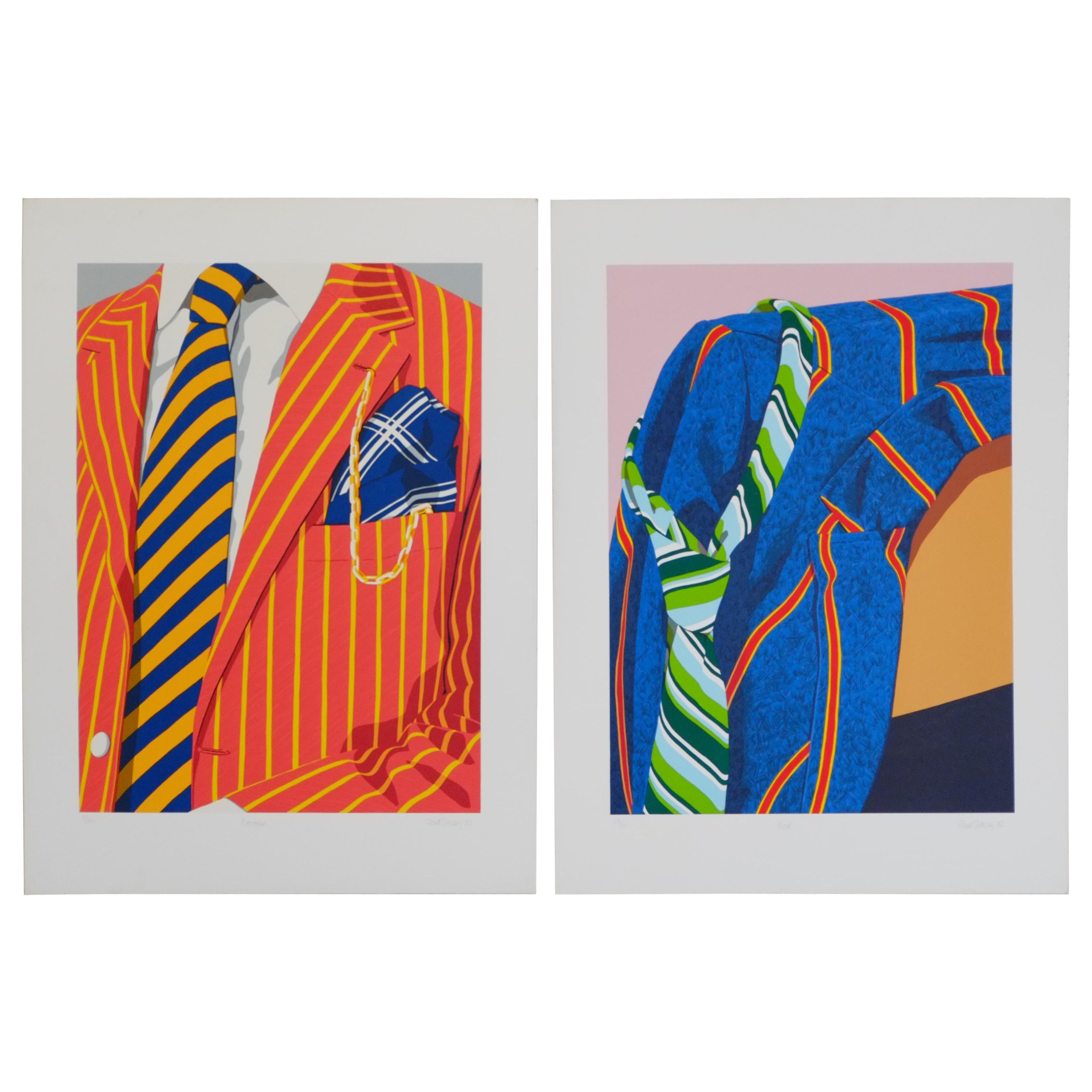 Pair of Signed 1980s Pop Art Screen Prints For Sale