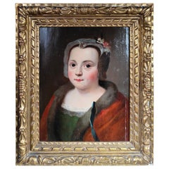 Antique Portrait of Young German from the 17th Century