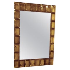 "Amber" Murano Glass Mirror in Contemporary Style by Fratelli Tosi