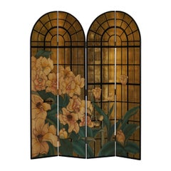 Retro Stunning 1970s Fournier Paris Giltwood Room Divider from Liberty's London