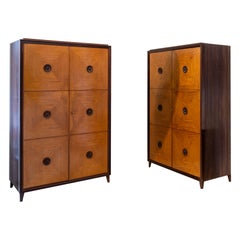Vintage Set of Two Wardrobes, Italy, 1950s