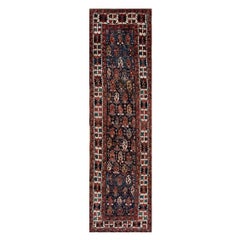 Tappeto kazako caucasico del XIX secolo ( 3'2" x 10'10" - 97 x 330 )