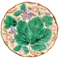 Vintage Wedgwood Majolica Leaf Plate