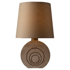 Travertine Table Lamp by Fratelli Mannelli
