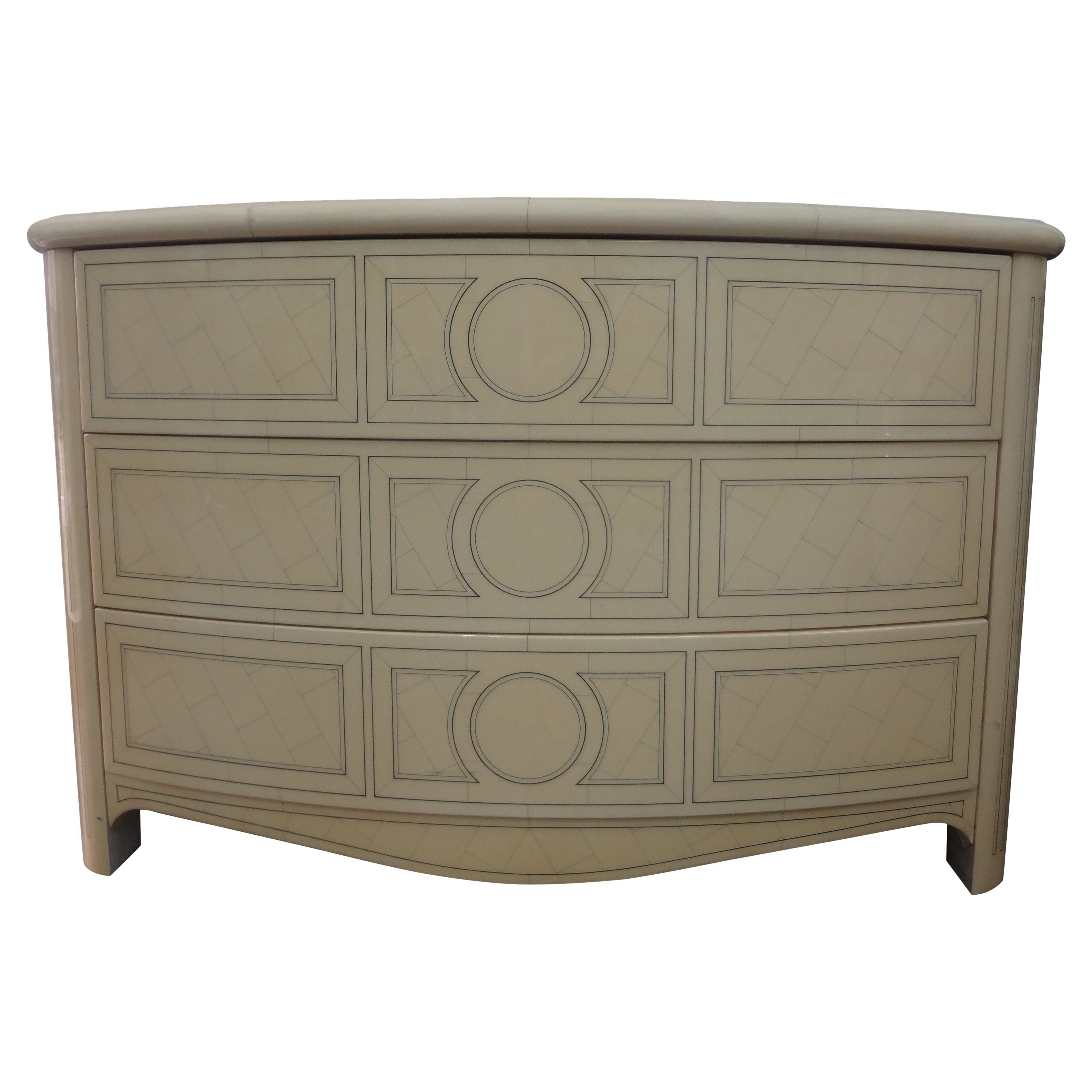 Französisch Louis XVI Stil Maison Jansen Lackierte Kommode