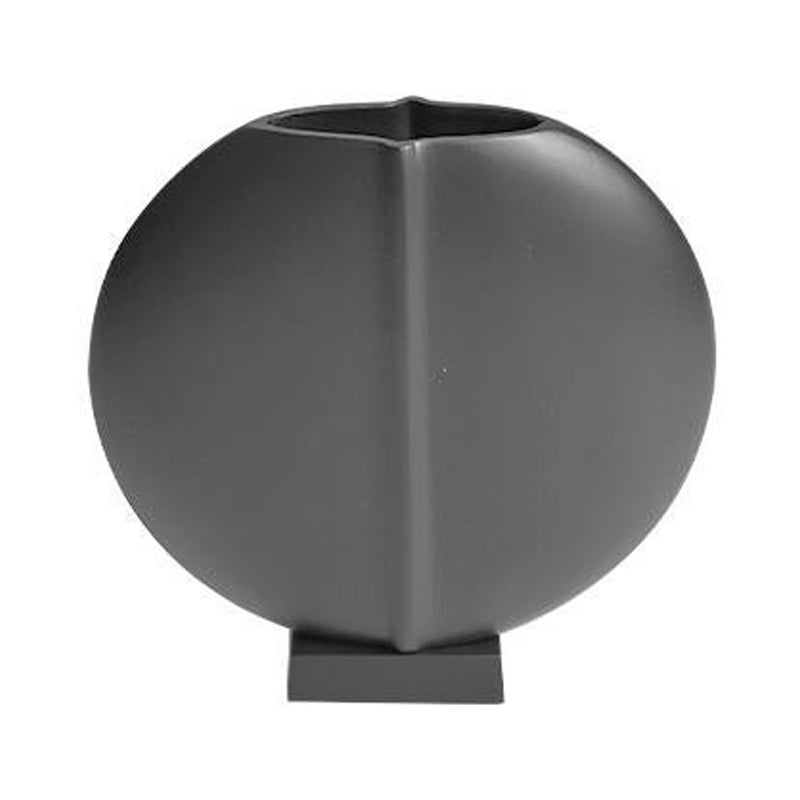 Aluminium Abstract Disk Vase For Sale