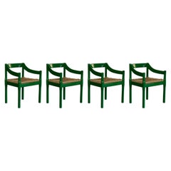 Vico Magistretti "Carimate" per Cassina, 1960, set di 4 sedie da pranzo