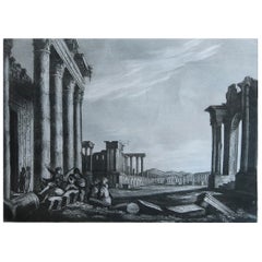 Original Antique Print of The Ancient City of Palmyra, Syria, circa 1840