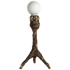 Sweet Thing I, einzigartige skulpturale Bronzeskulpturlampe, signiert von William Guillon