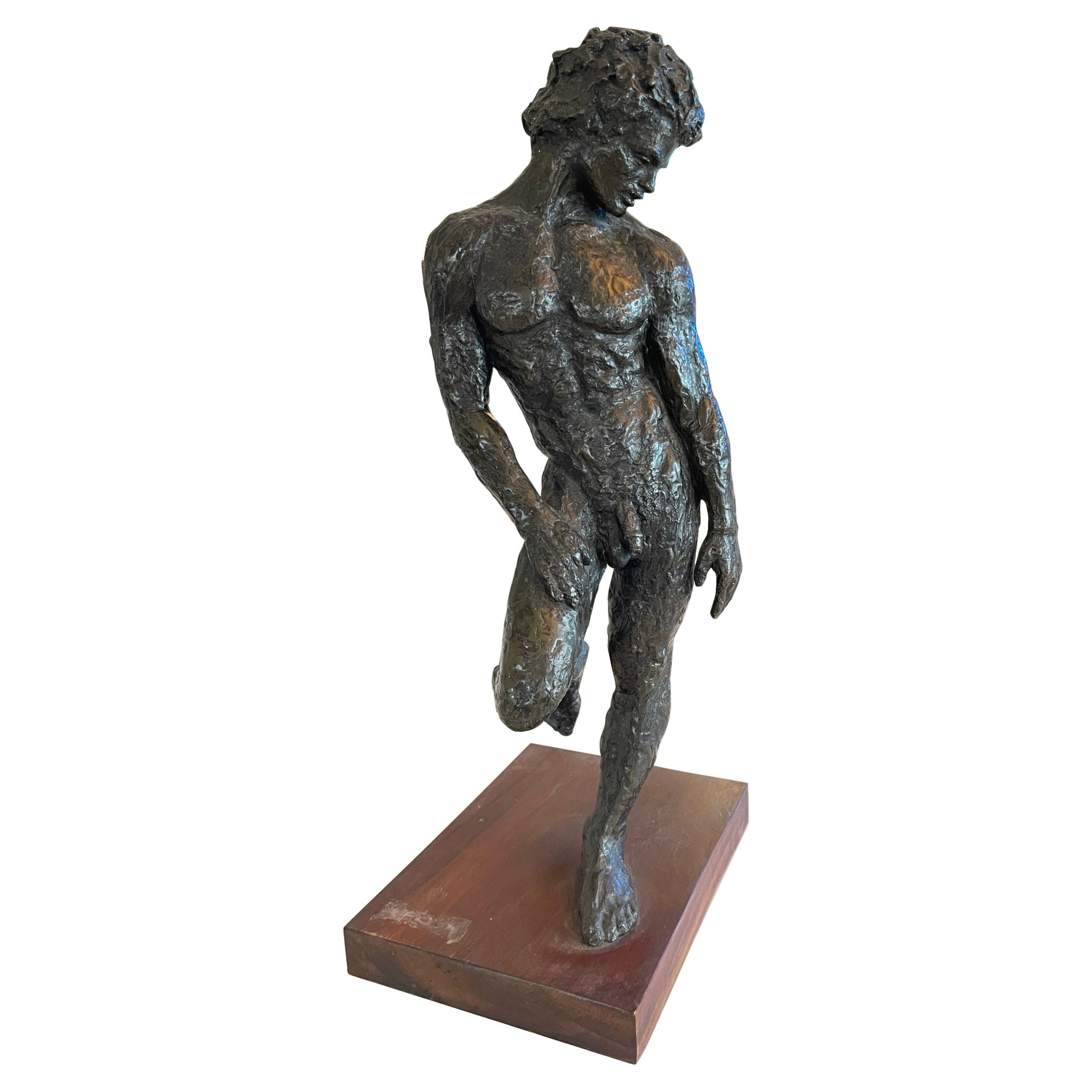 Anonymous. Antinous: Study I (Cast Bronze). Solid bronze of Antinous, Favorite of Hadrian 117-138 AD. A 20th Century sculpture. The young boy's exceptional beauty and grace attracted the attention of arguably, Rome' s greatest emperor Hadrian and